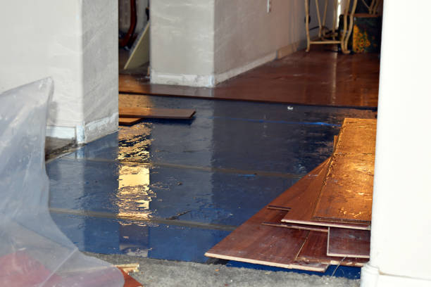 Professional Burst Pipe Water Damage technician working in Hope Valley, RI
